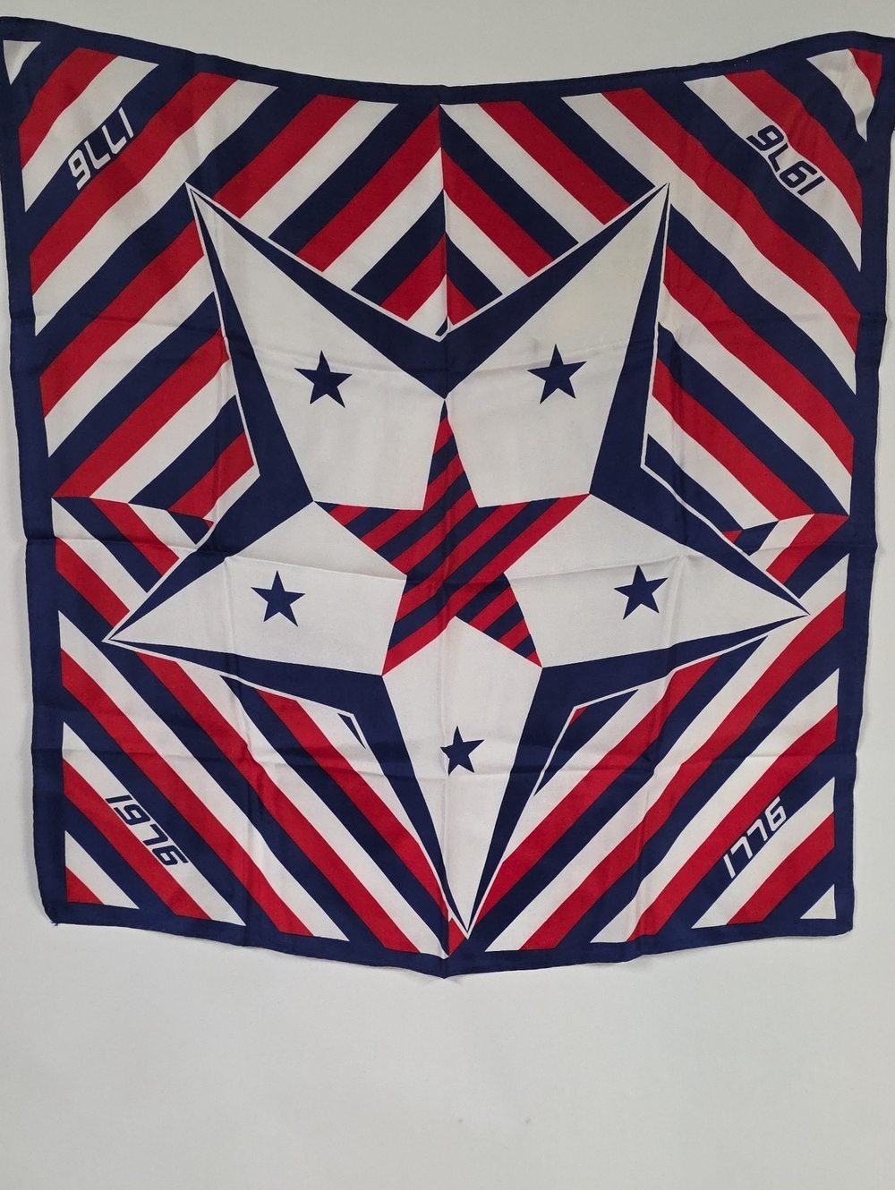 Bicentennial 1776-1976 Vintage Red, White, & Blue Scarf Bandana
